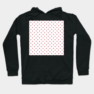 Holly Berry Polka Dot on White Hoodie